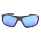 METEL M30 Safety Sunglasses with black frames and blue mirror lenses for sports use