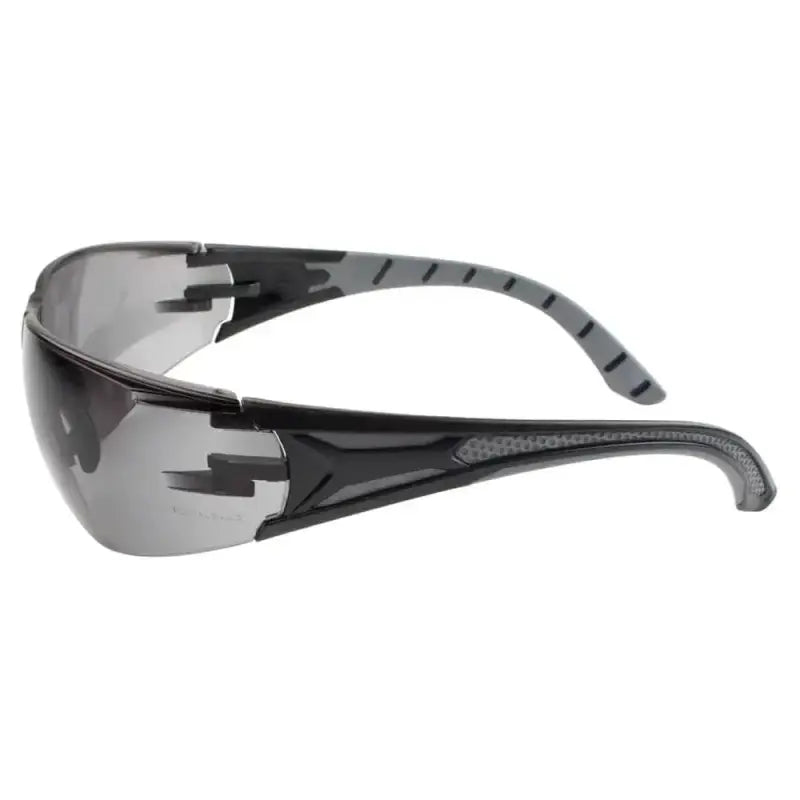 Sporty METEL M50 Safety Glasses with gray lenses and flexible black frames