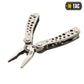 Stainless steel M-Tac Multitool Type 1 pliers with perforated handles and rubber case