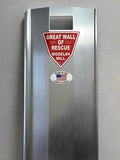 Stainless steel Grain Entrapment Rescue System with Great Wall of Rescue logo and flag