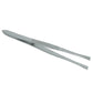 Stainless steel tweezers with pointed tips for quick release in first aid kits