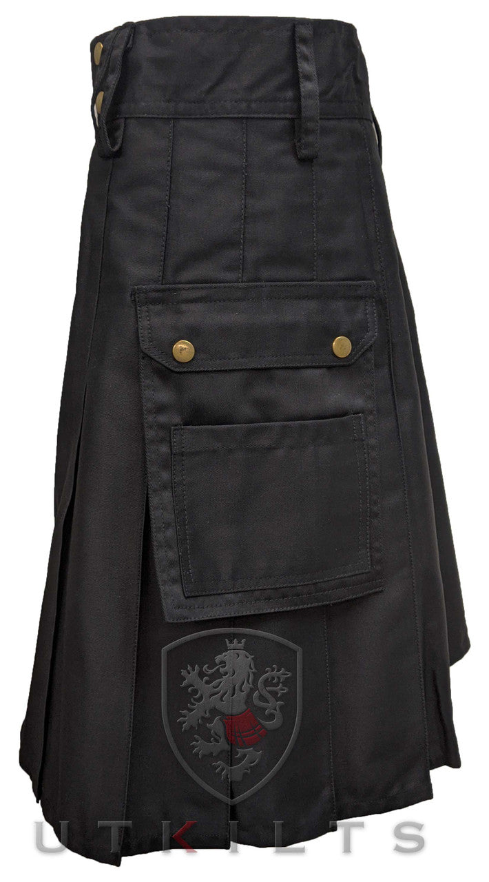 Standard Black Utility Kilt