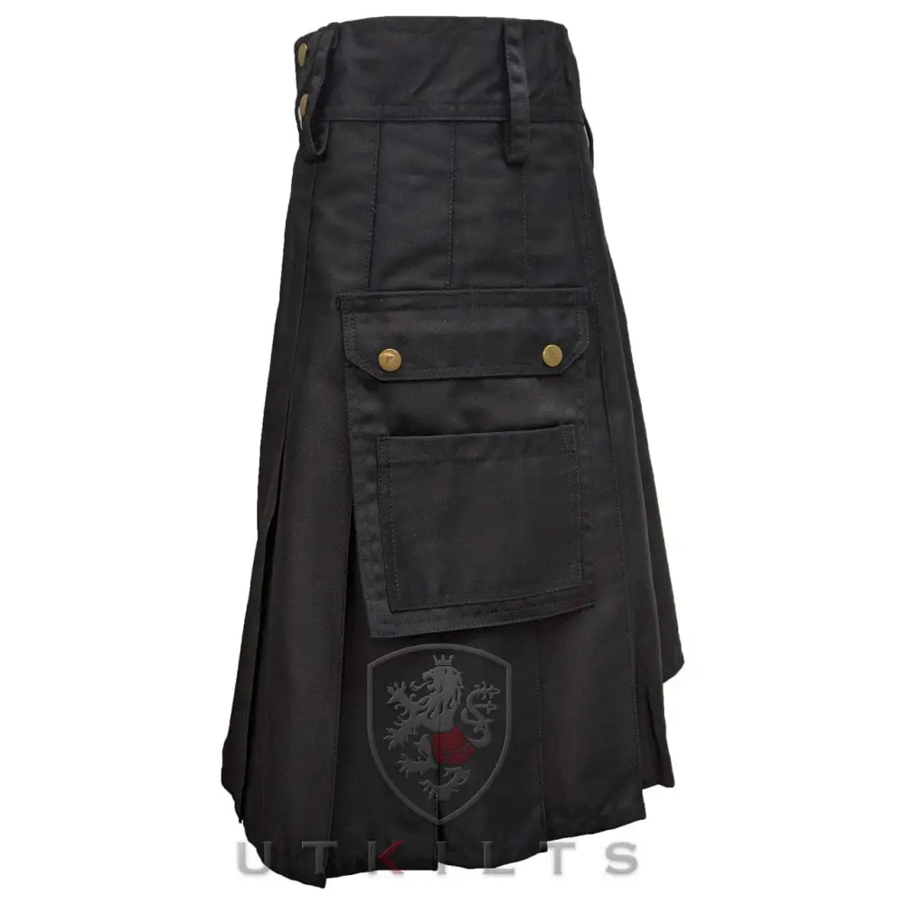 Standard Black Utility Kilt - Chief Miller Apparel