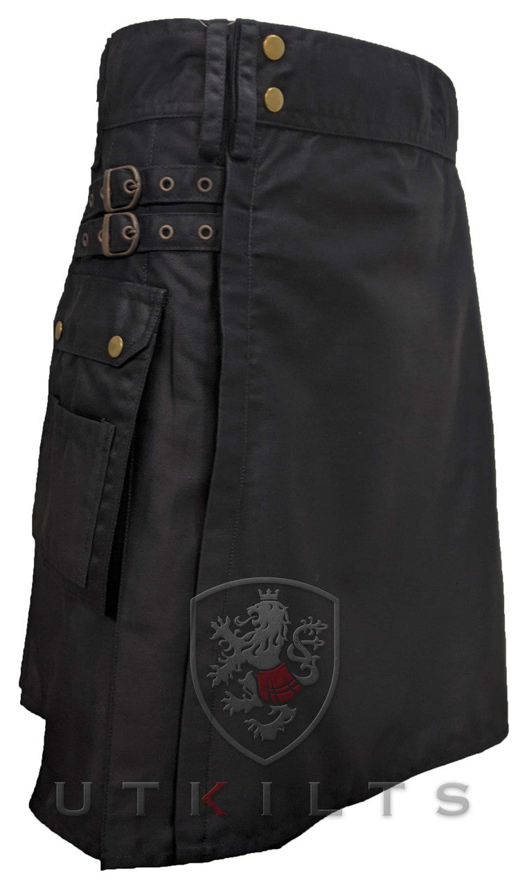 Standard Black Utility Kilt