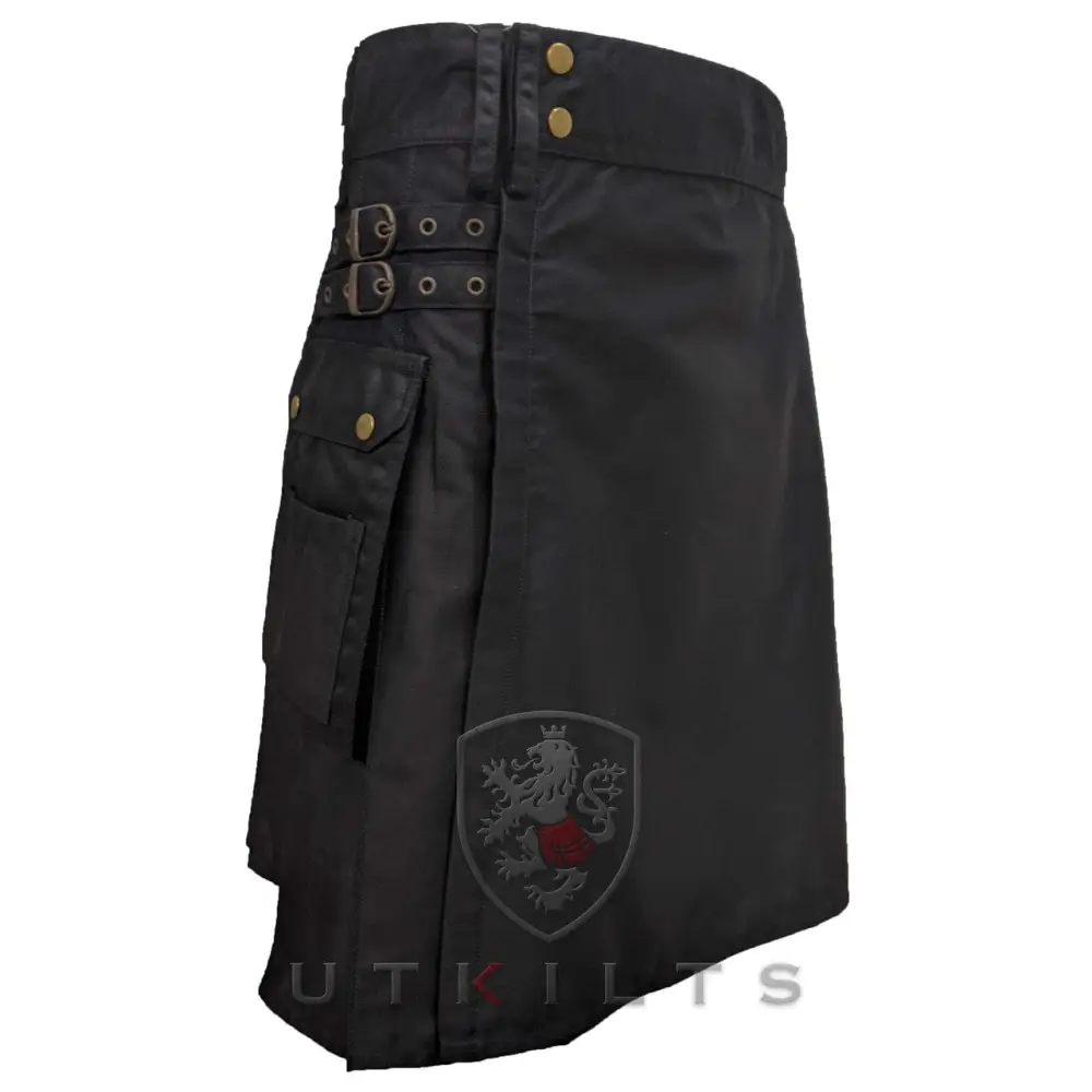 Standard Black Utility Kilt - Chief Miller Apparel