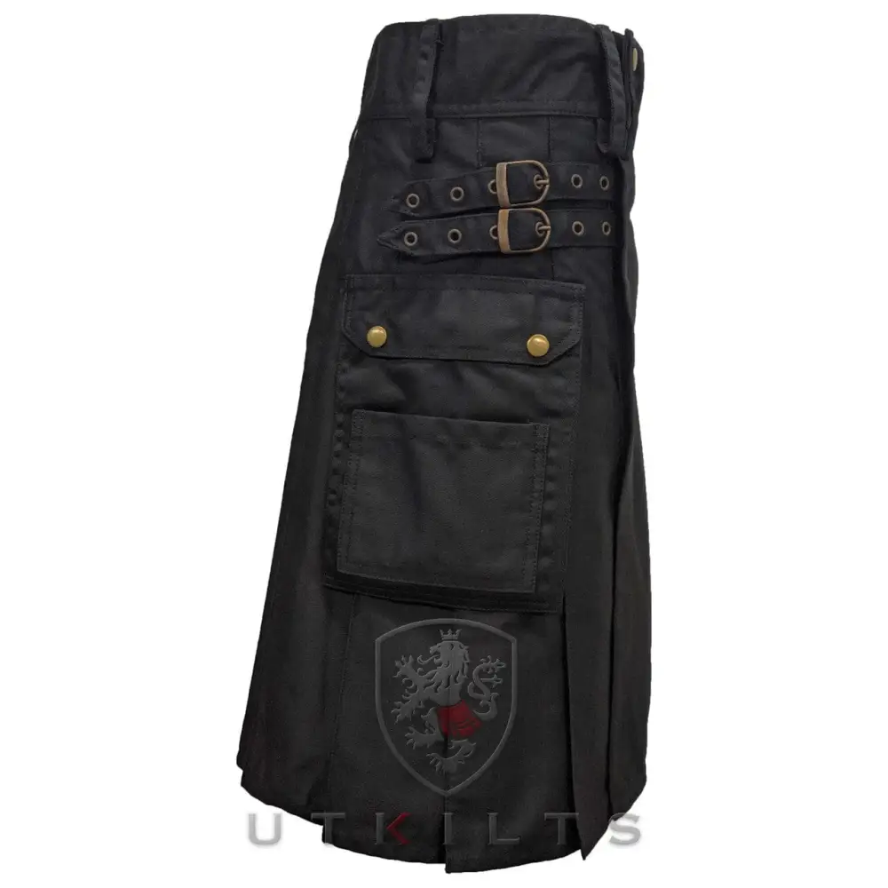 Standard Black Utility Kilt - Chief Miller Apparel