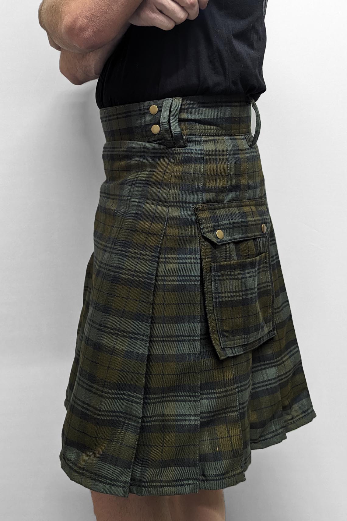 Standard Black Watch Weathered Tartan Utility Kilt