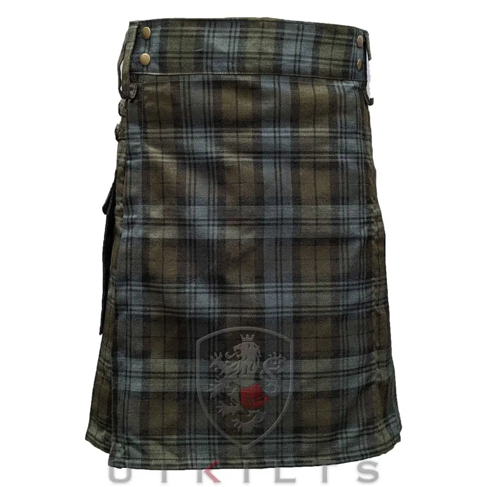 Standard Black Watch Weathered Tartan Utility Kilt - Chief Miller Apparel