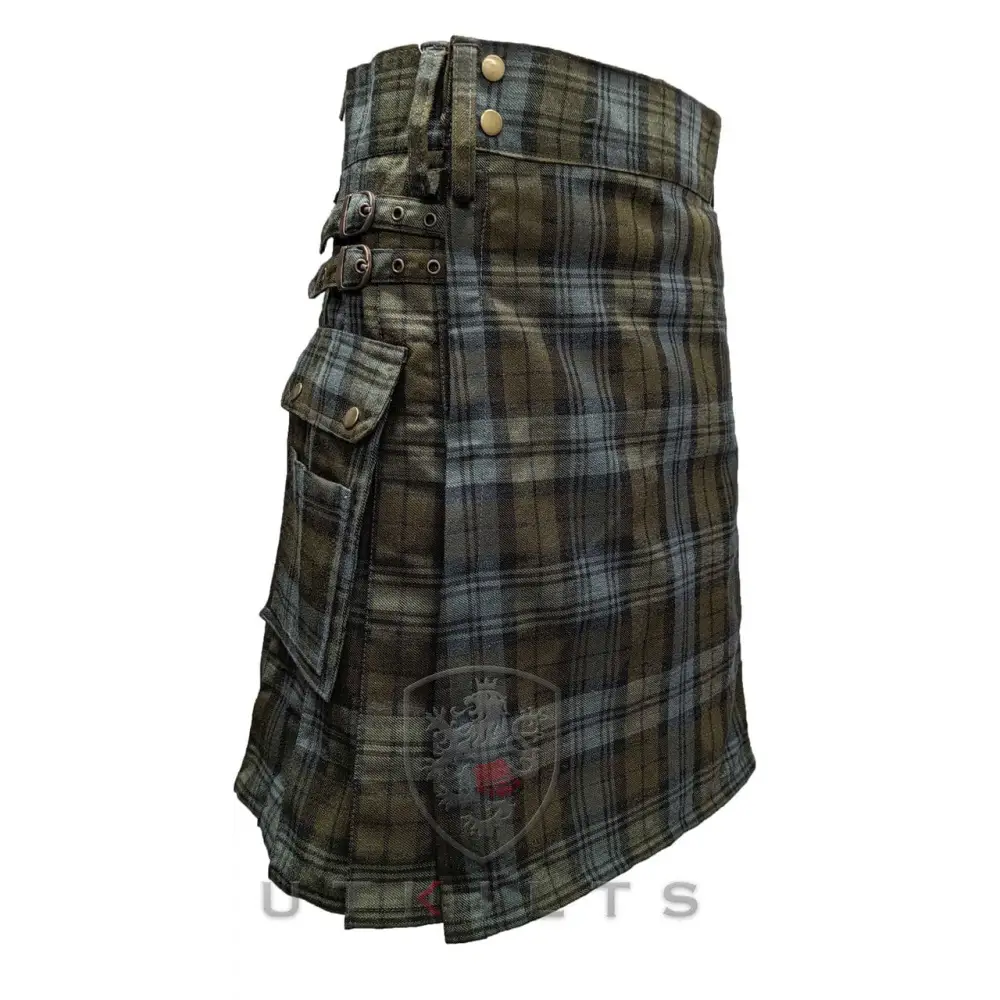 Standard Black Watch Weathered Tartan Utility Kilt - Chief Miller Apparel