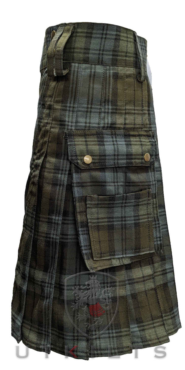 Standard Black Watch Weathered Tartan Utility Kilt