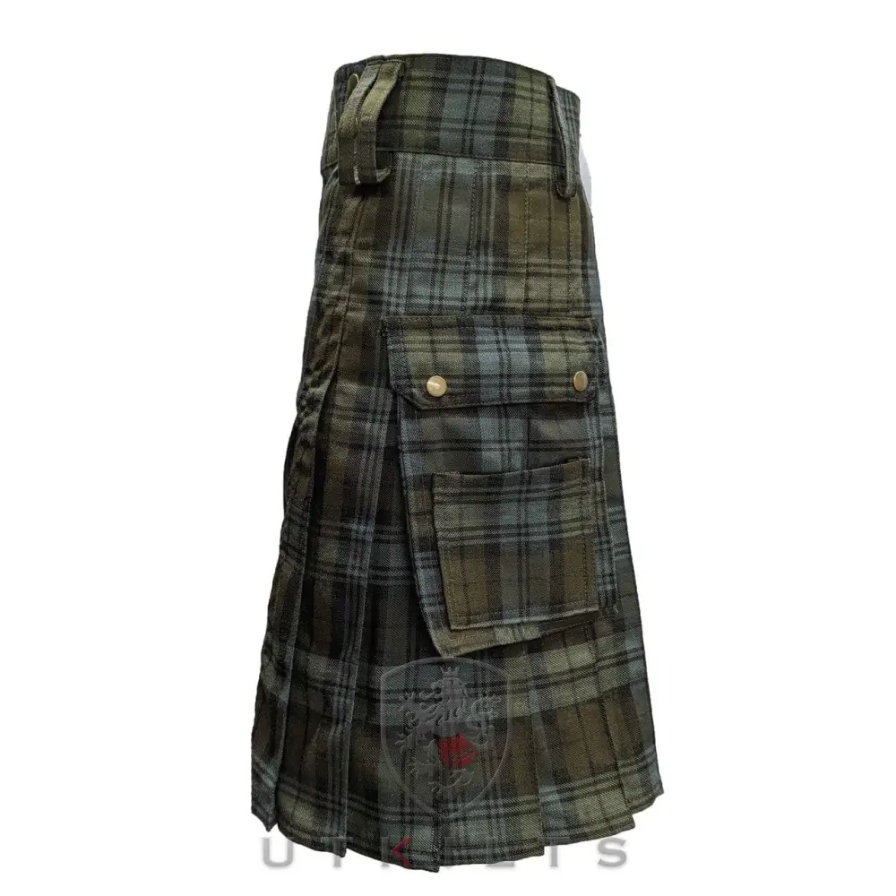 Standard Black Watch Weathered Tartan Utility Kilt - Chief Miller Apparel