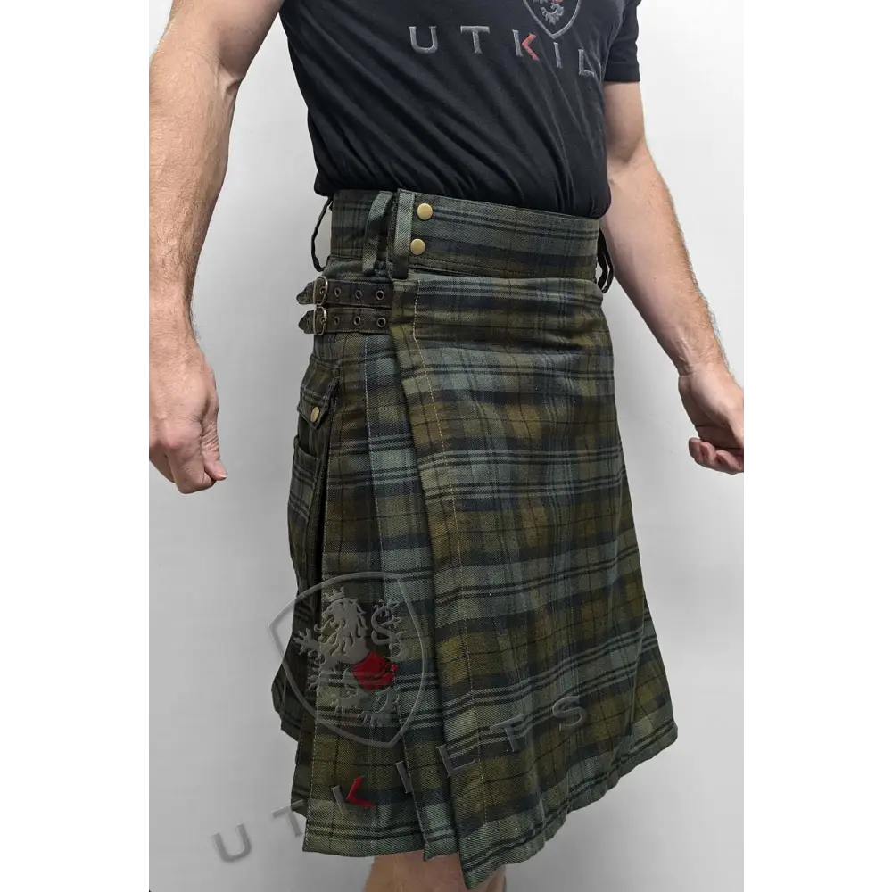 Standard Black Watch Weathered Tartan Utility Kilt - Chief Miller Apparel