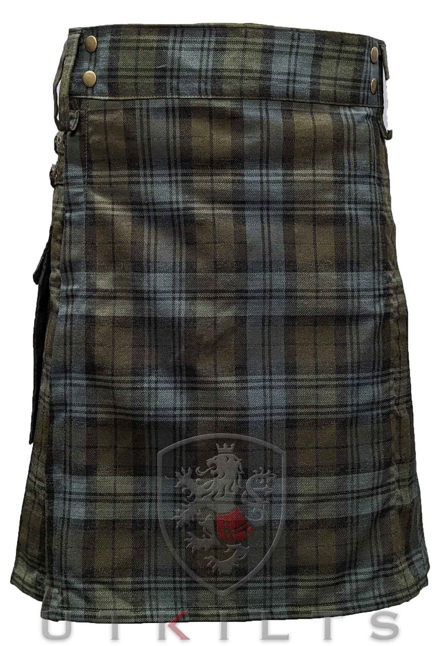 Standard Black Watch Weathered Tartan Utility Kilt