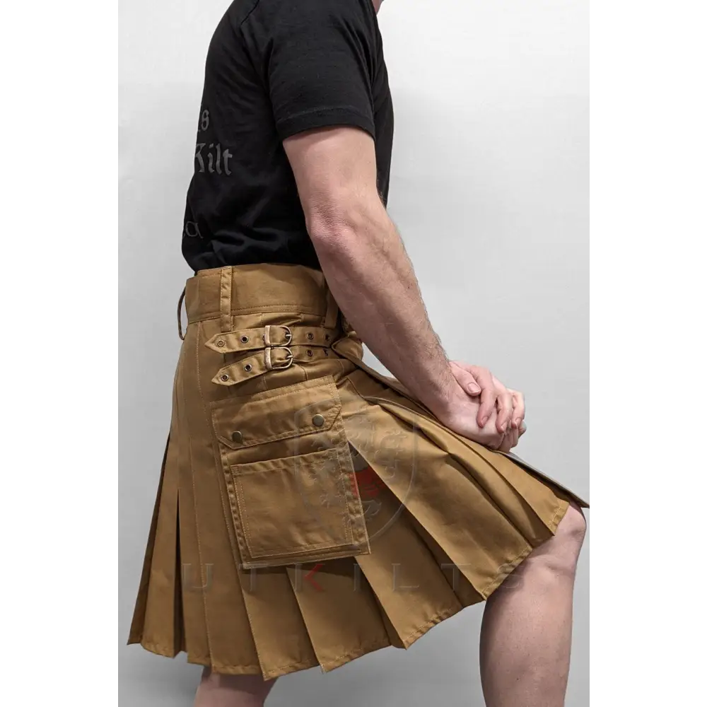 Standard Dark Khaki Utility Kilt - Chief Miller Apparel