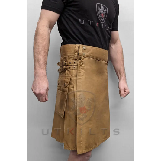 Standard Dark Khaki Utility Kilt - Chief Miller Apparel