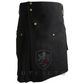 Standard II Black Utility Kilt - Chief Miller Apparel