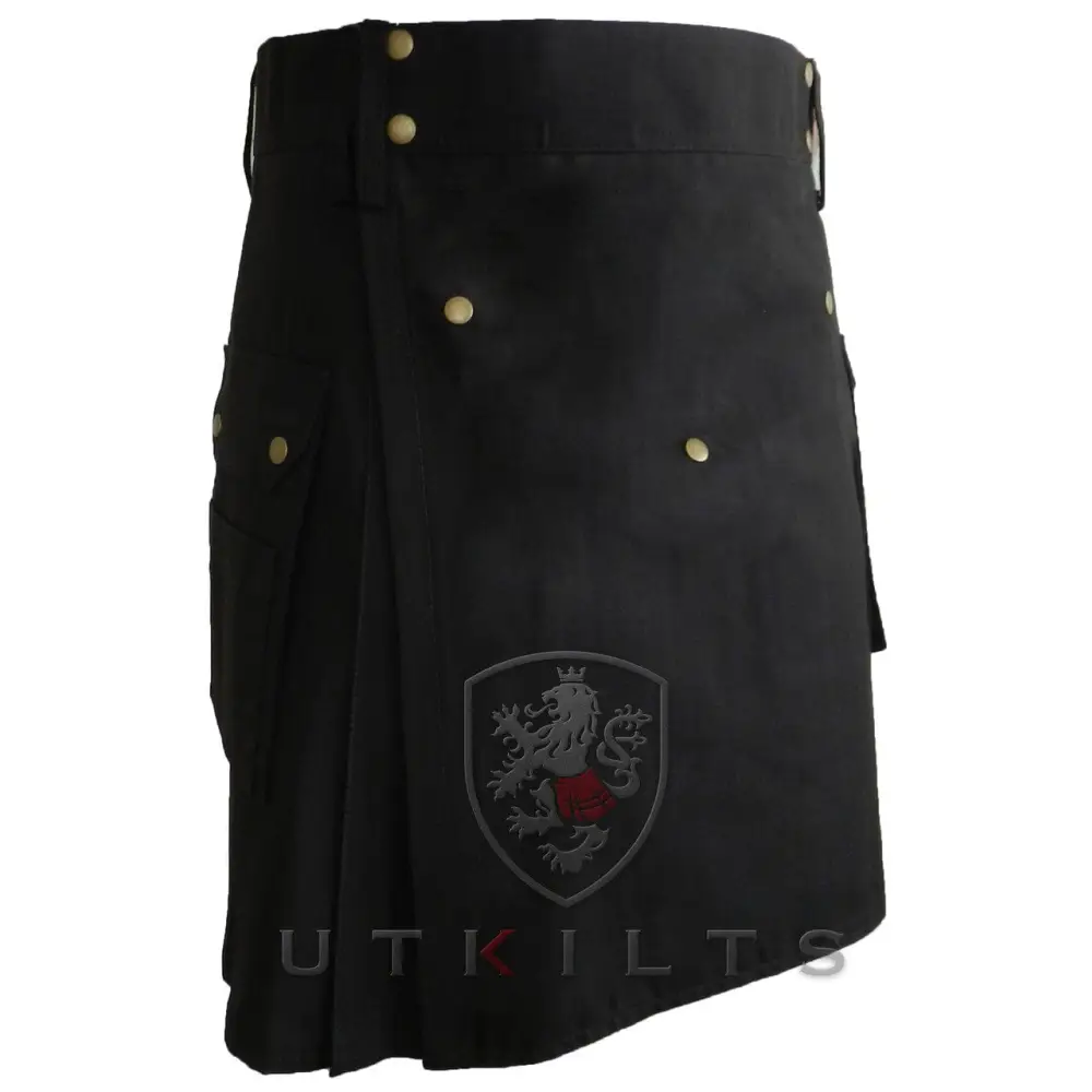 Standard II Black Utility Kilt - Chief Miller Apparel