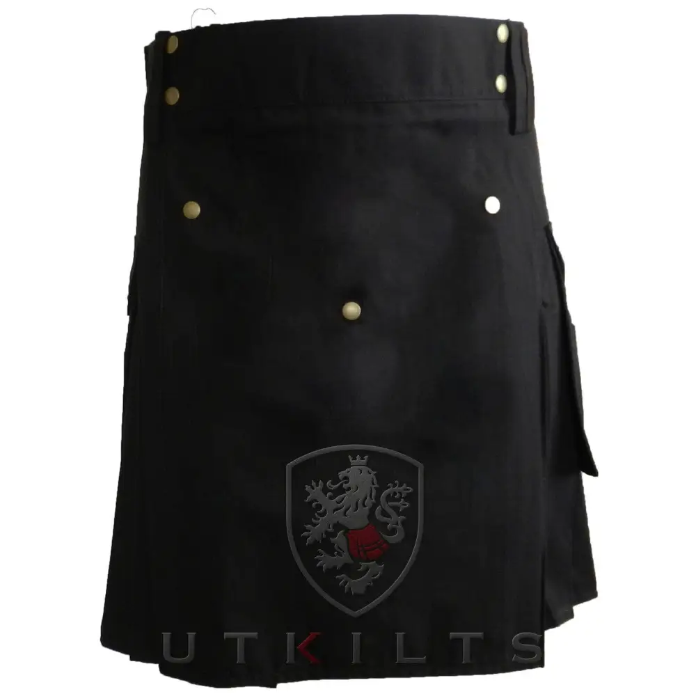 Standard II Black Utility Kilt - Chief Miller Apparel