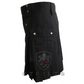 Standard II Black Utility Kilt - Chief Miller Apparel