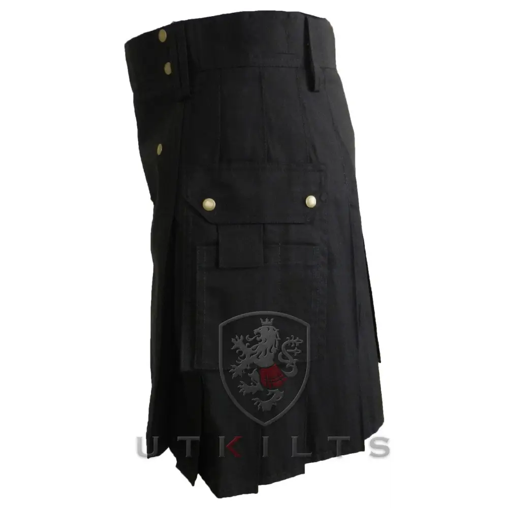 Standard II Black Utility Kilt - Chief Miller Apparel