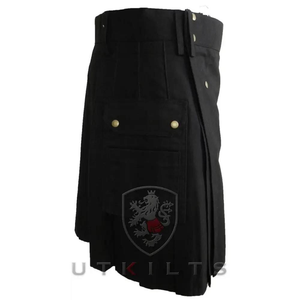 Standard II Black Utility Kilt - Chief Miller Apparel