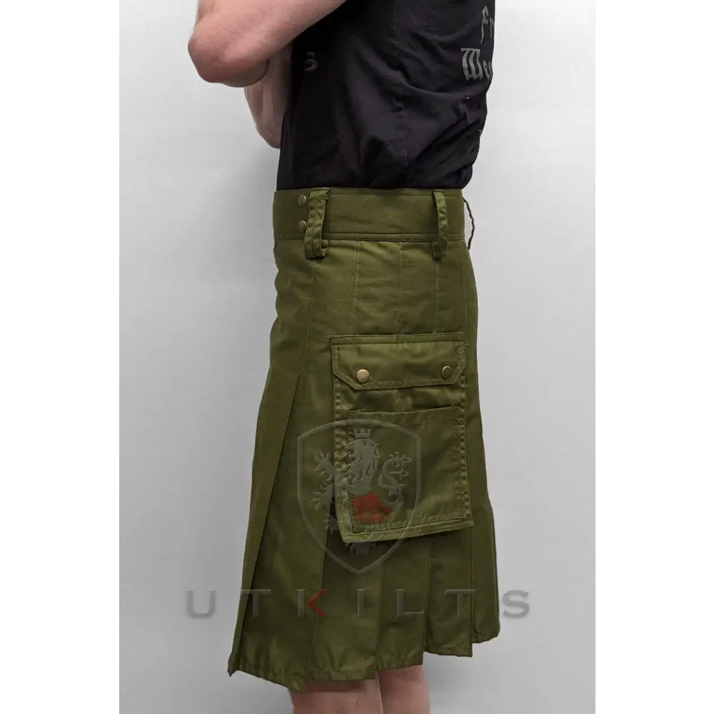 Standard Olive Green Utility Kilt - Chief Miller Apparel