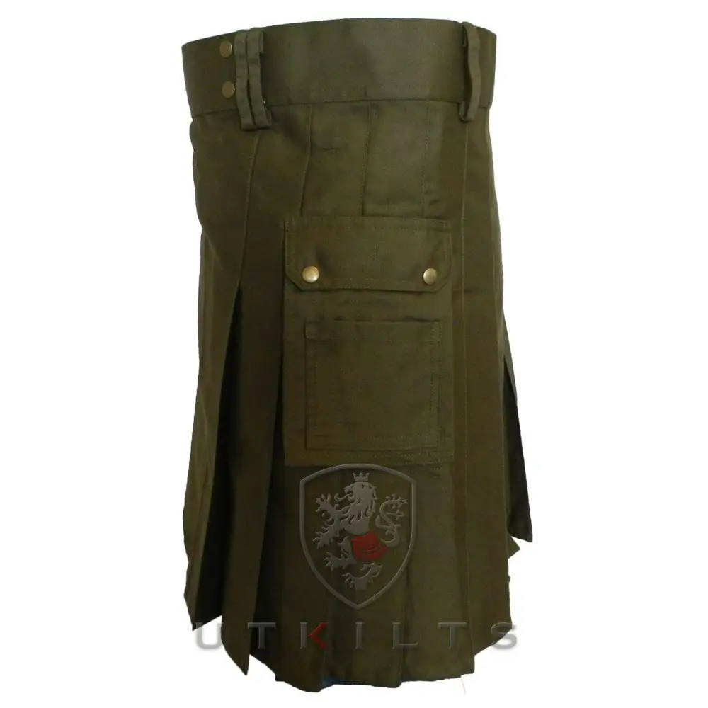 Standard Olive Green Utility Kilt - Chief Miller Apparel