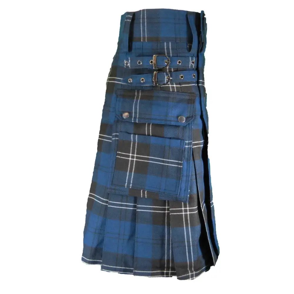 Standard Ramsay Blue Tartan Utility Kilt - Chief Miller Apparel