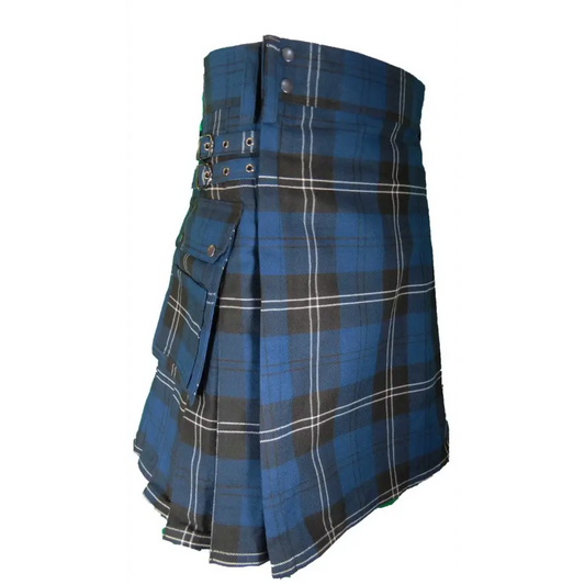 Standard Ramsay Blue Tartan Utility Kilt - Chief Miller Apparel