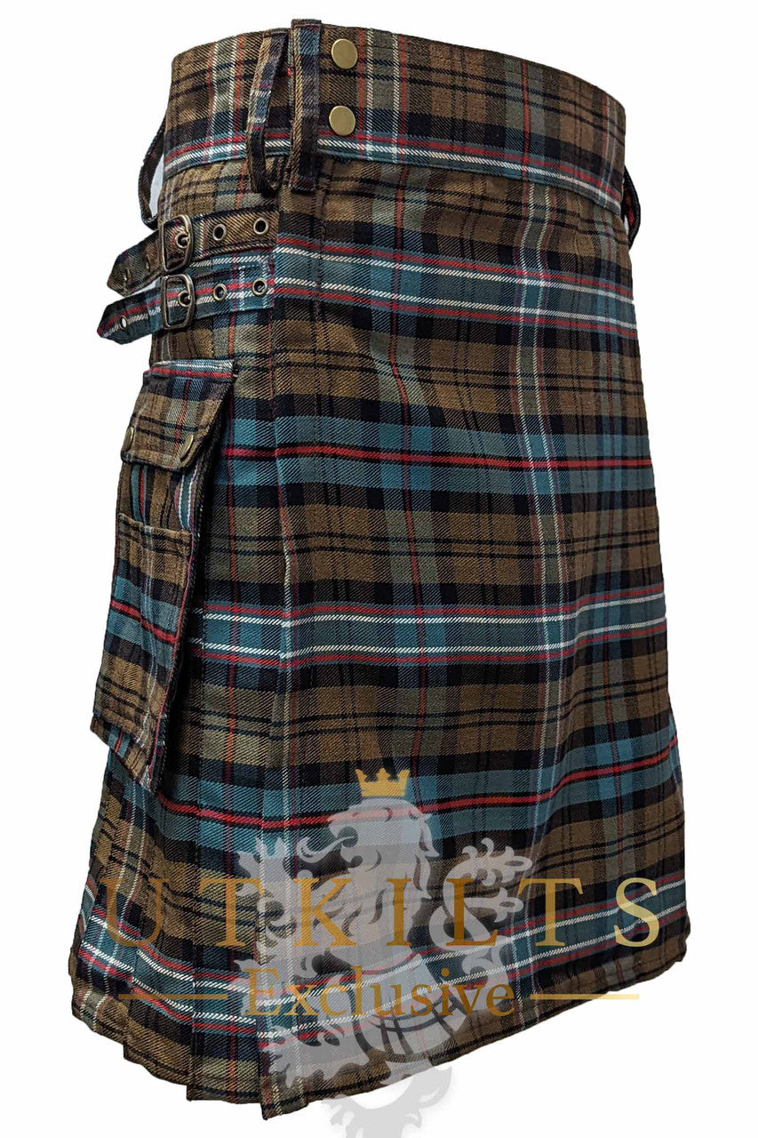 Standard Scottish National Weathered Tartan Utility Kilt