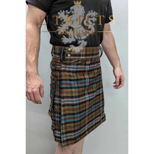 Standard Scottish National Weathered Tartan Utility Kilt - Chief Miller Apparel