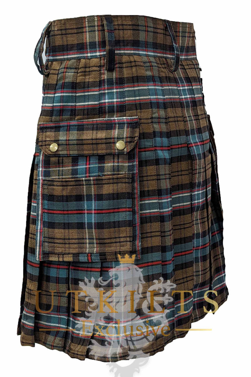 Standard Scottish National Weathered Tartan Utility Kilt