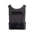 Black Tactical Bulletproof Vest featuring Stealth Low Visibility Concealed Body Armor Carrier