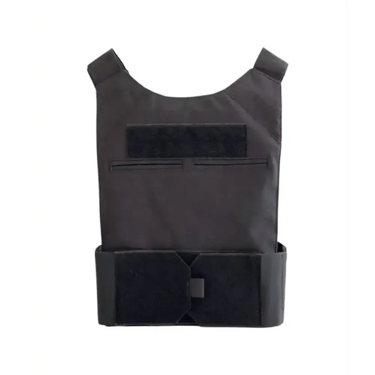 Black Tactical Bulletproof Vest featuring Stealth Low Visibility Concealed Body Armor Carrier