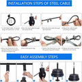 Steel cable installation instructions for the Attachable Pulley System with loading pin