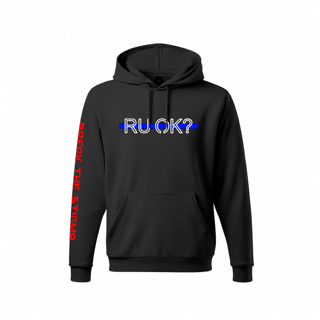 Stigma-Breaking Hoodie- Blue Line