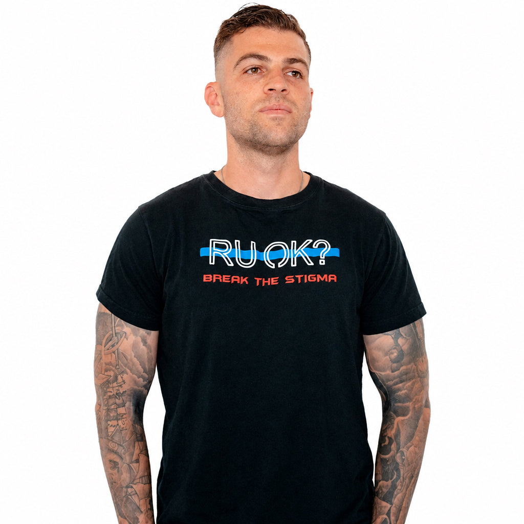 Stigma-Breaking Unisex Tee- Blue Line - view 2