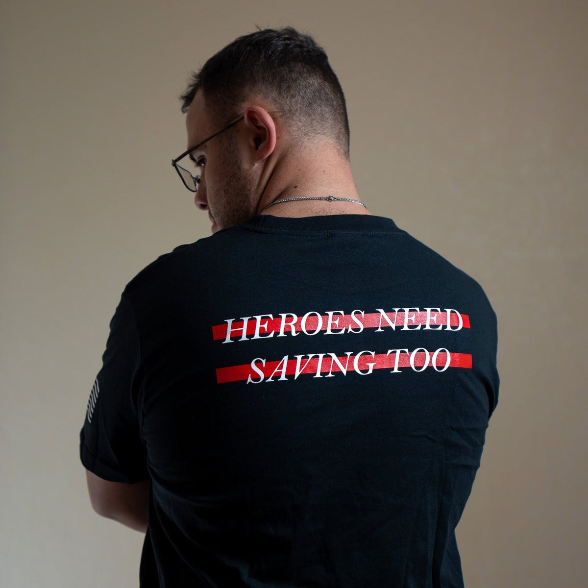 Stigma-Breaking Unisex Tee- Red Line - view 3