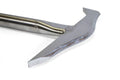 Stainless steel stitch hook with curved tip for versatile prying and lifting tasks