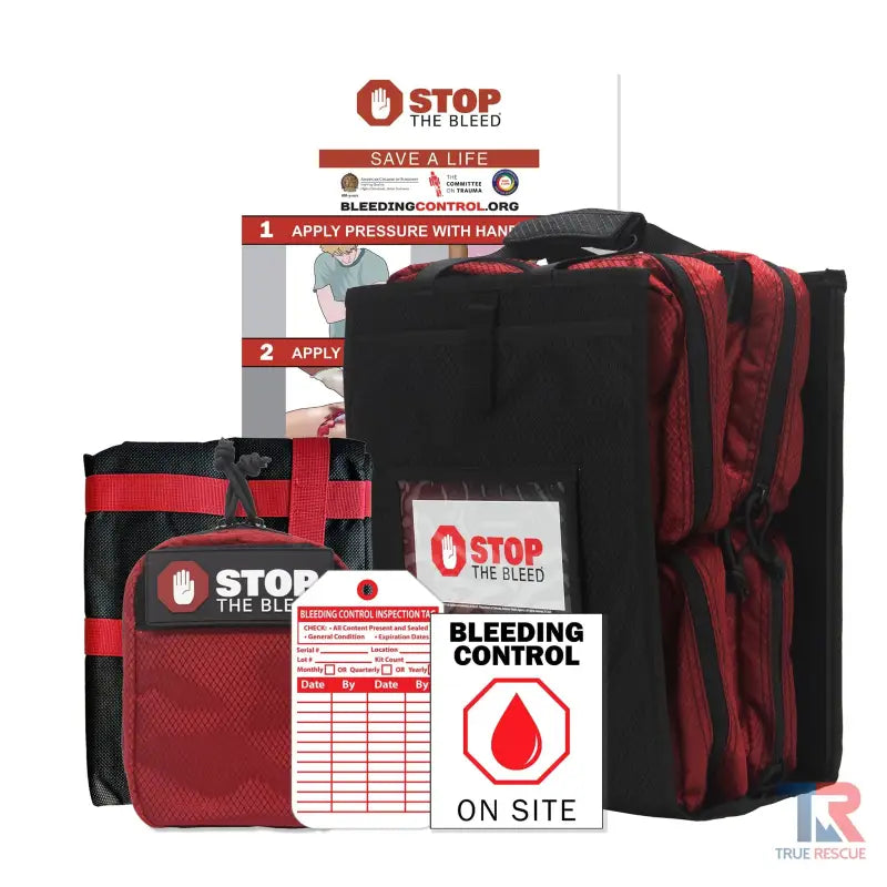 Stop the Bleed Kit for Schools with bleeding control supplies and C-A-T tourniquet