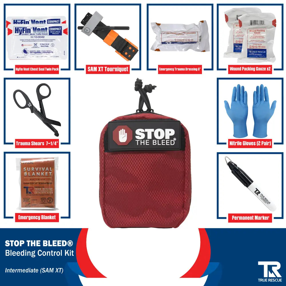 STOP THE BLEED Bleeding Control Kit - Intermediate (SAM XT) / Orange - Bleeding Control Kit