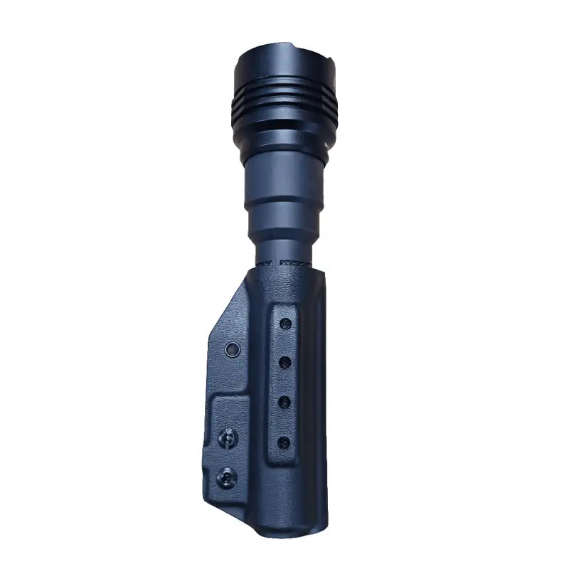 Black tactical flashlight with mounting bracket for Streamlight HL 5-X Flashlight Holder