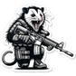 ’Street Cat Collection’ Patch 3 - Tactical Possum - 3.5’’ Sticker - Stickers