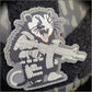 Angry tactical rat with assault rifle on Tactical Possum Street Cat Collection Patch