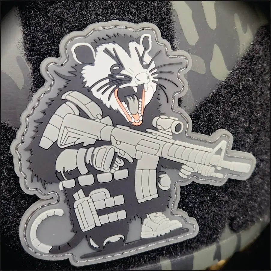 ’Street Cat Collection’ Patch 3 - Tactical Possum - 3’’ PVC Patch - Patches