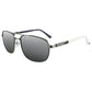 Stylish SOLECT Density Men’s Polarized Aviator Sunglasses with silver metal frames