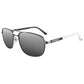 Stylish SOLECT Density Men’s Polarized Aviator Sunglasses with silver mirror polarized lenses