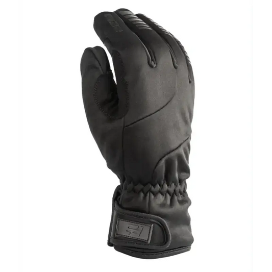 Black Summit Gloves with elastic wrist closure and reinforced palm for enhanced grip