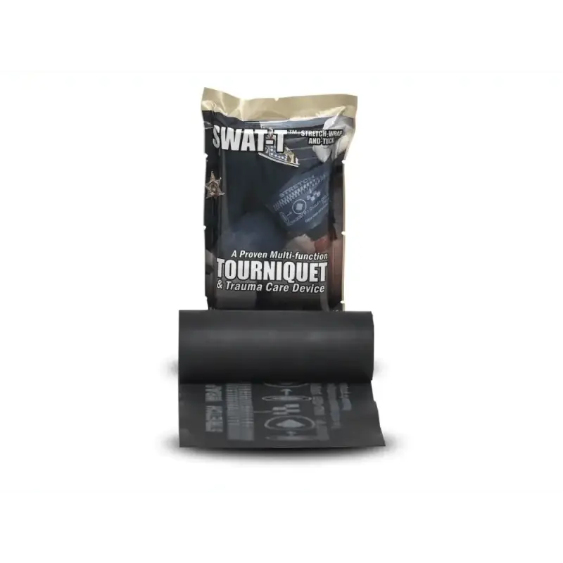 SWAT-T Tourniquet in black packaging for extremity bleeding and emergency care