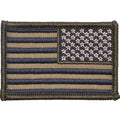 Tactical American flag - 2x3 patch in subdued coyote brown and olive green colors
